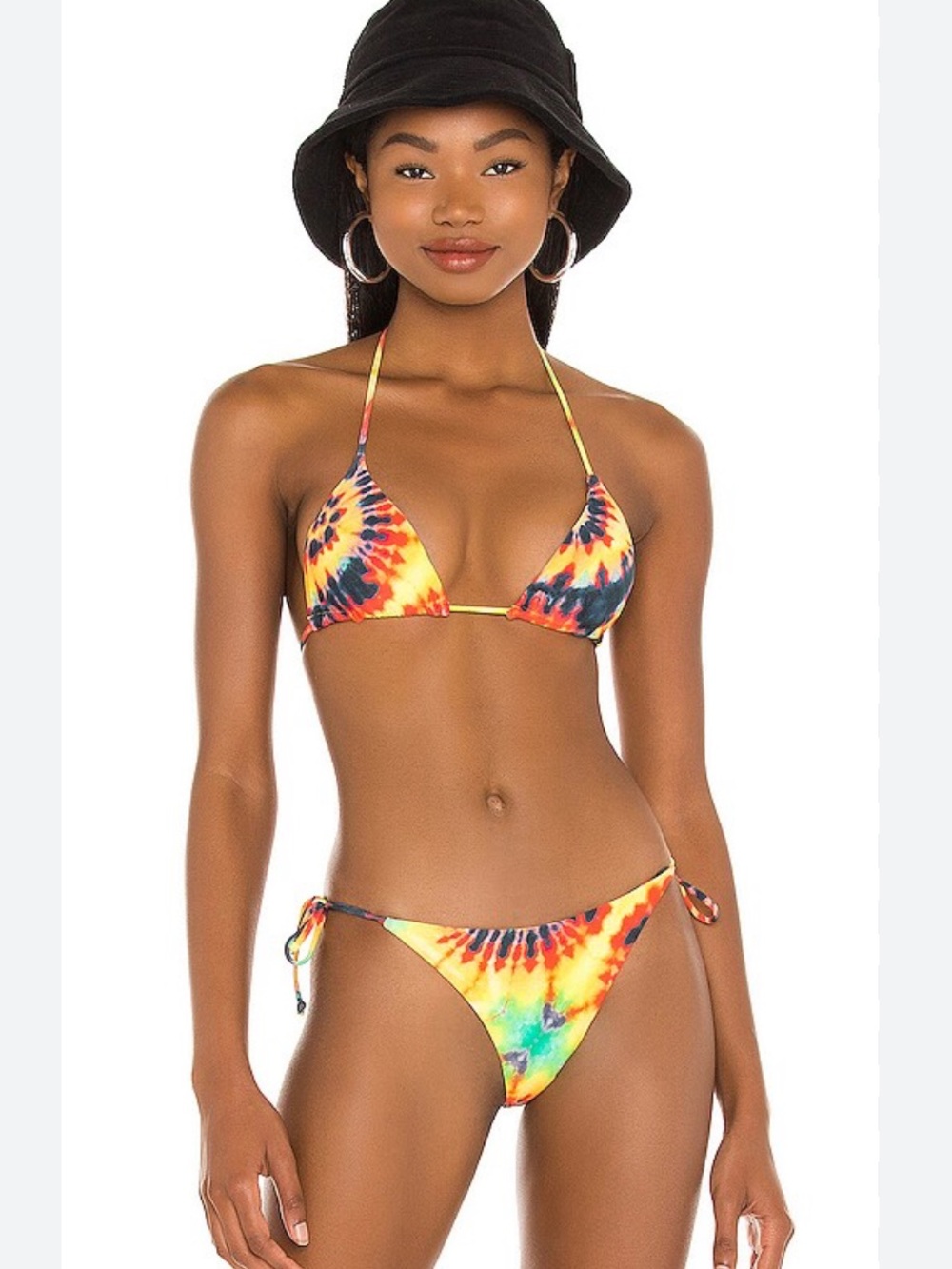 IT'S NOW COOL The Triangle Bikini Top in
Golden Girl Tie Dye Size Medium